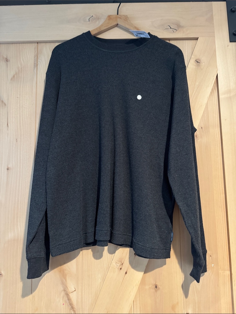 American Eagle Outfitters Men's Dark Charcoal Crewneck Sweater